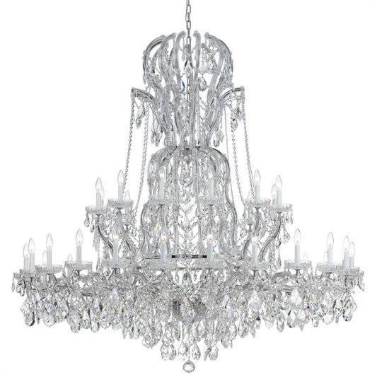 Crystorama Maria Theresa 37 Light Chandelier Polished Chrome