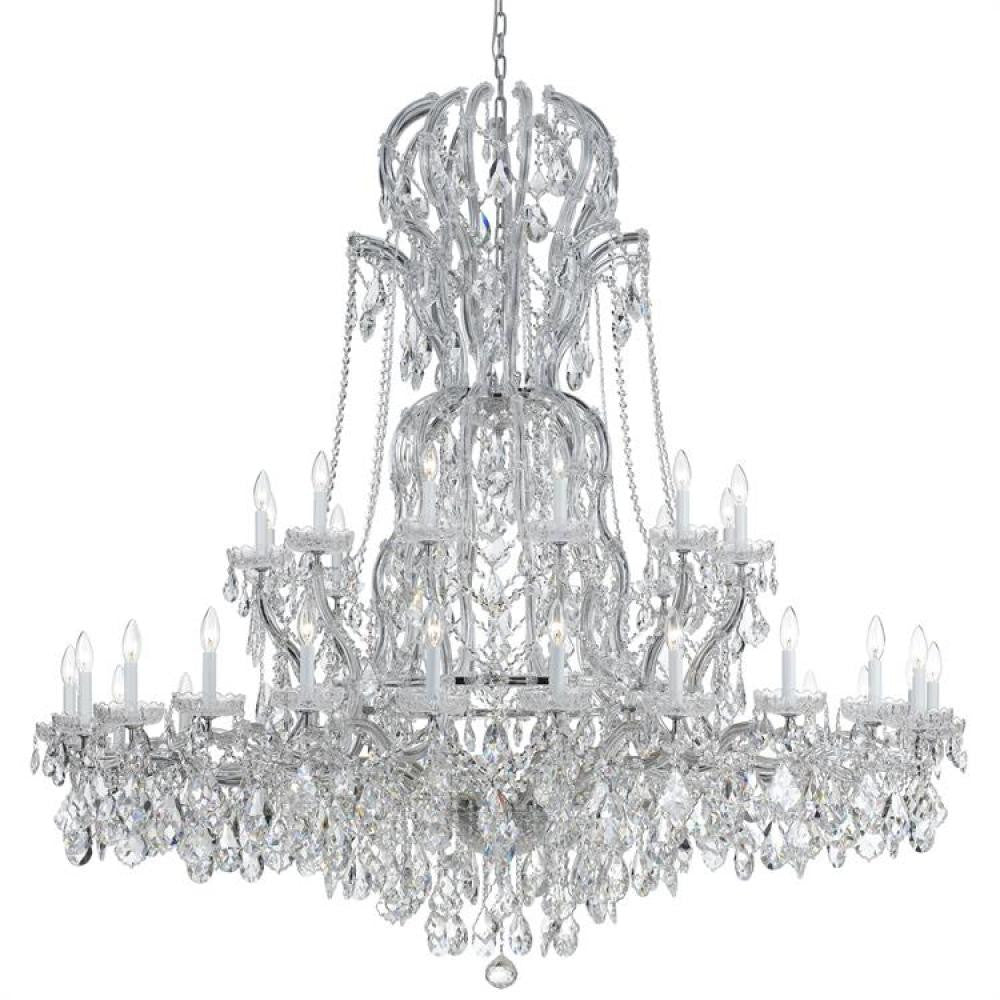 Crystorama Maria Theresa 37 Light Chandelier Polished Chrome