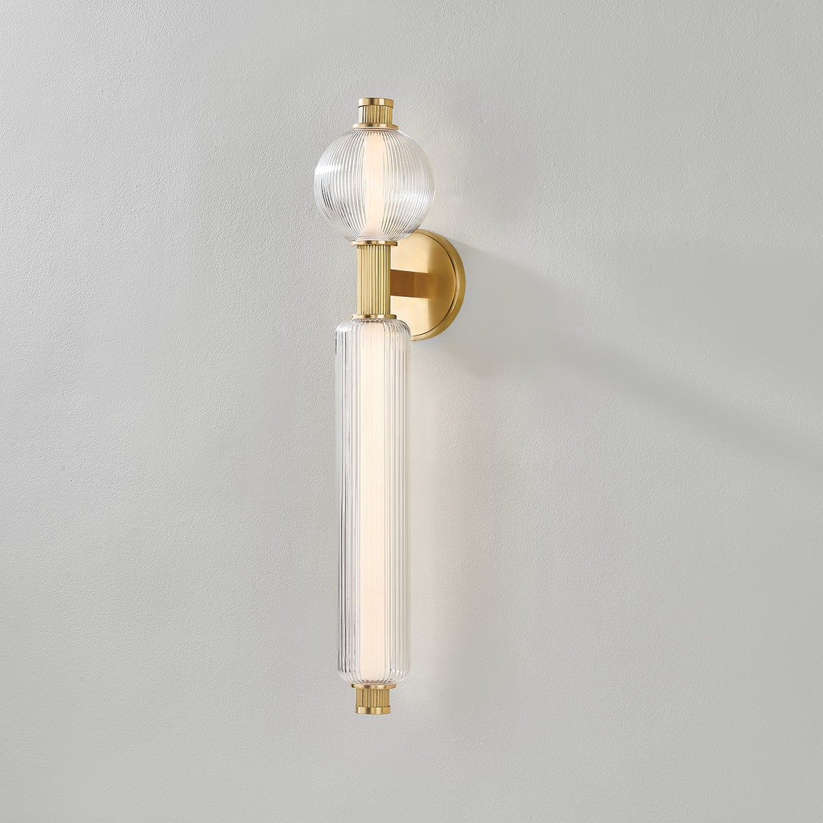 Corbett Atom Wall Sconce Vintage Brass Detail 2