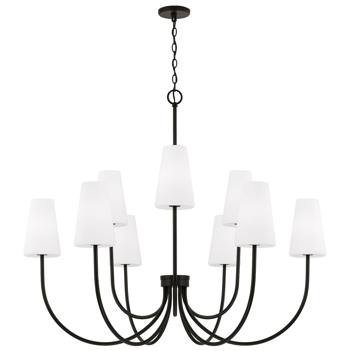 Capital Averitt Grand Two-Tier Chandelier - Matte Black