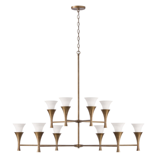 Capital Nola Two-Tier Chandelier in Mystic Luster