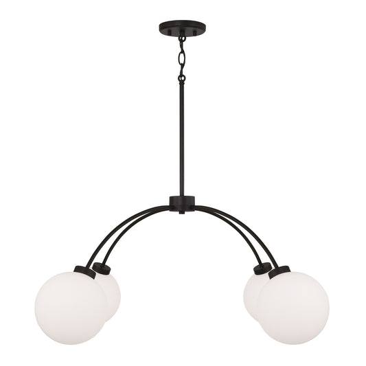 Capital Amos Medium Chandelier in Black Iron