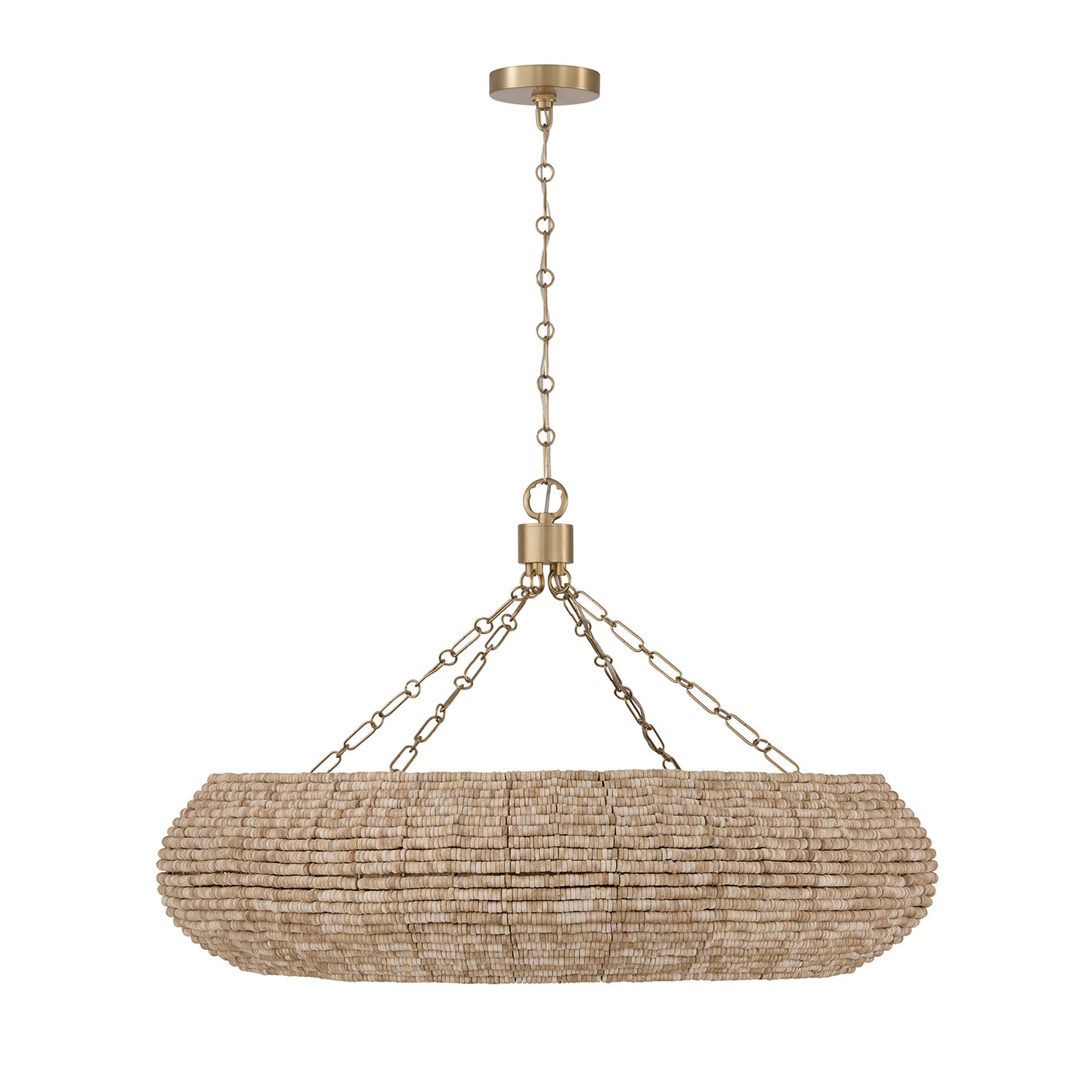Capital Morada Chandelier - Light Fawn and Matte Brass
