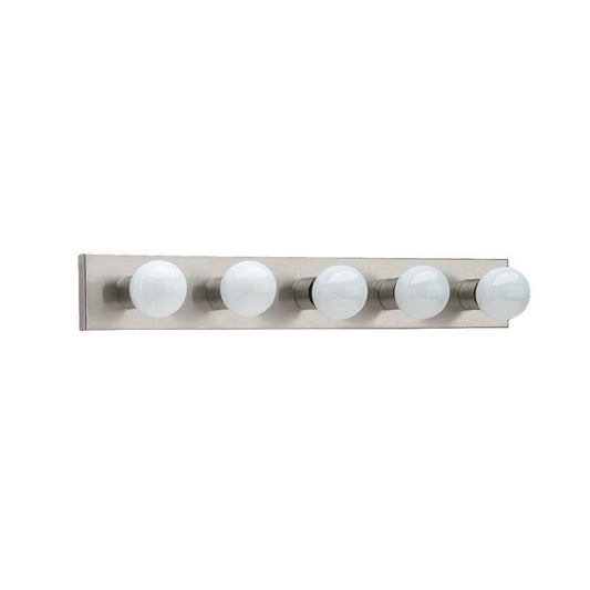 Generation Lighting Center Stage Five Light Wall / Bath Brushed Stainless