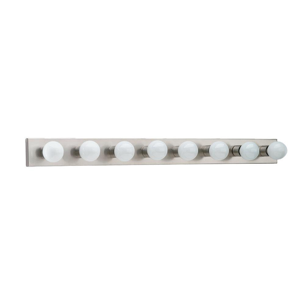 Generation Lighting Center Stage Eight Light Wall / Bath Brushed Stainless