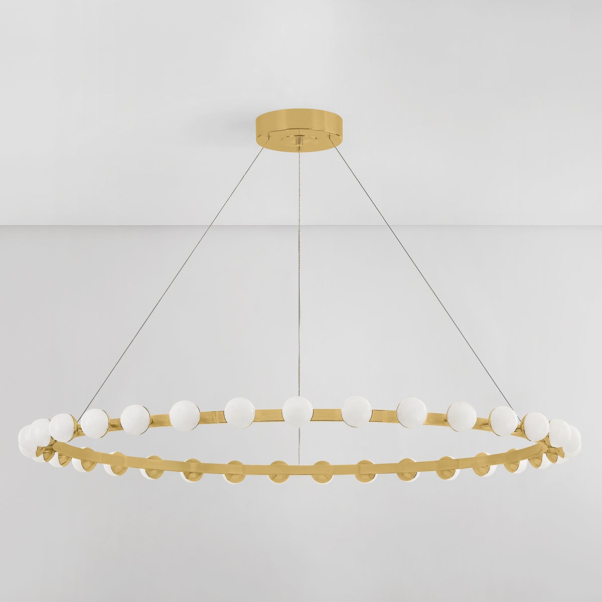 Corbett Linus Chandelier Vintage Brass Detail 3