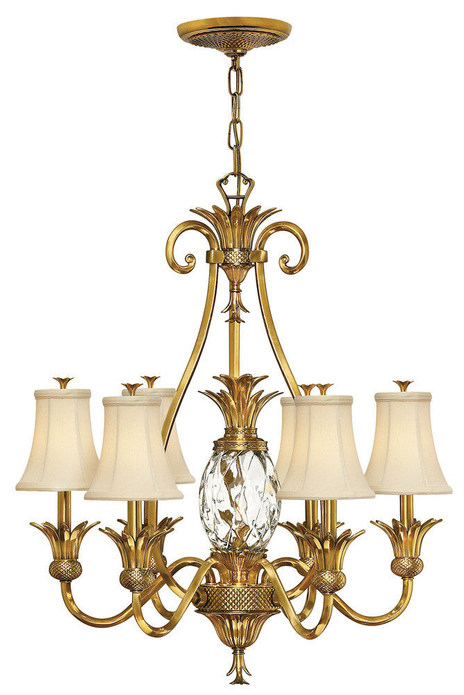 Hinkley Plantation Chandelier Burnished Brass