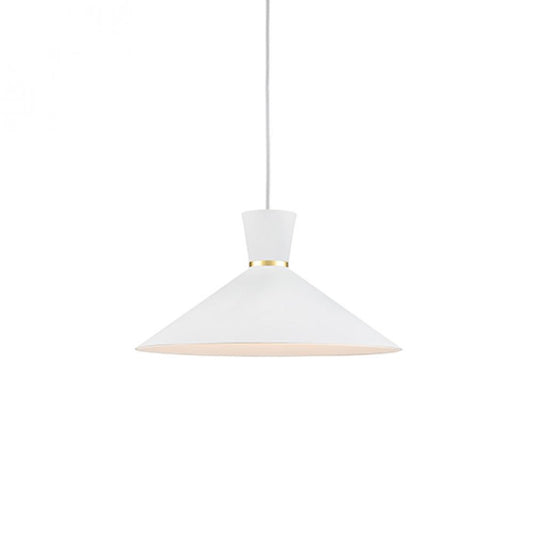 Kuzco Lighting Inc Vanderbilt 16-in Pendant White With Gold Detail
