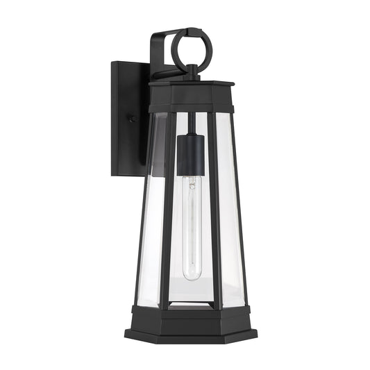 Payne 1-Light Outdoor Wall Lantern - Matte Black