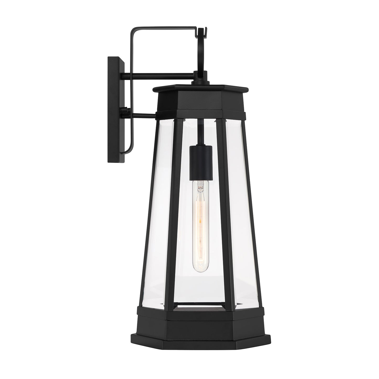 Payne 1-Light Outdoor Wall Lantern - Matte Black