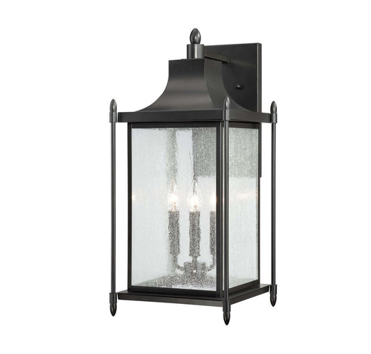 Dunnmore 3-Light Outdoor Wall Lantern - Black