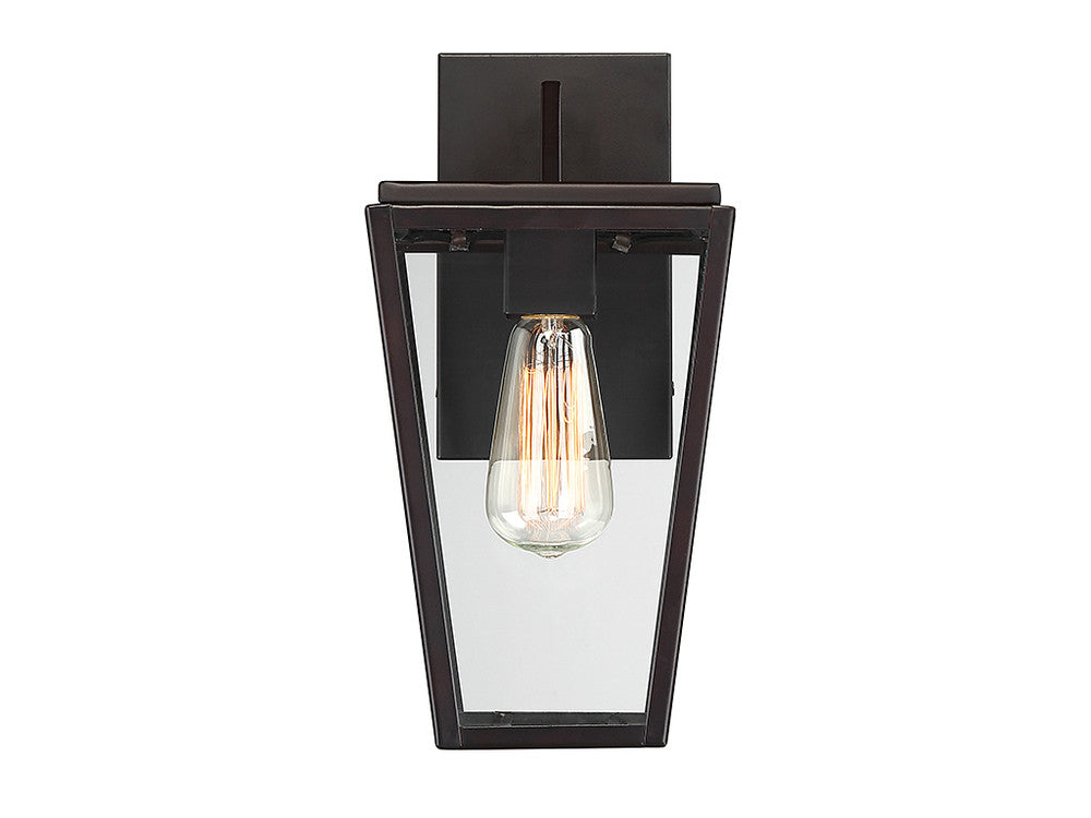 Savoy House Milton 13-in Outdoor Wall Lantern English Bronze