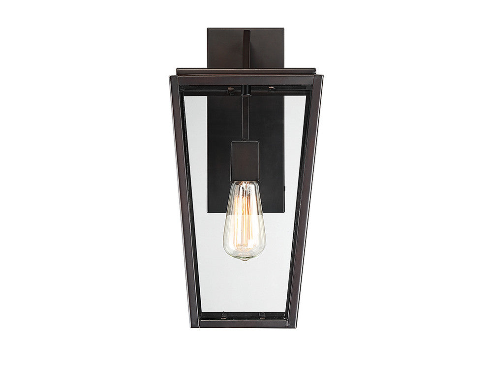 Savoy House Milton 17-in Outdoor Wall Lantern English Bronze