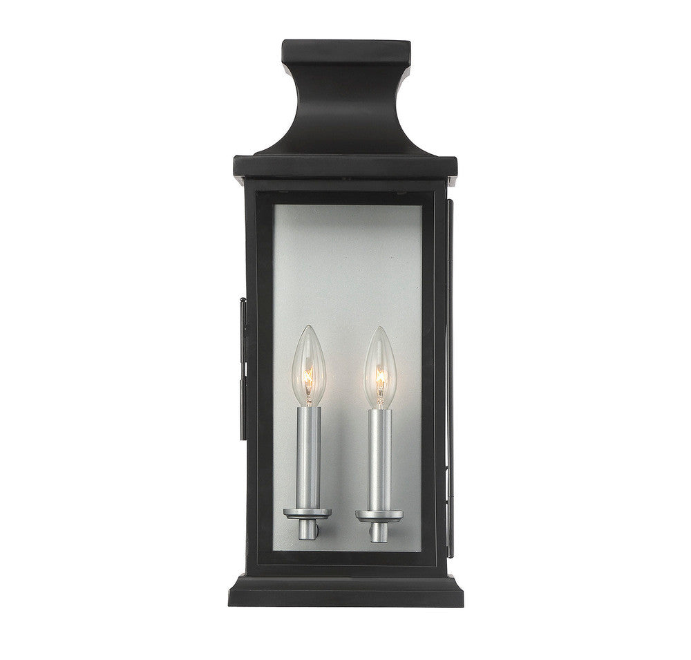Savoy House Brooke 2-Light Outdoor Wall Lantern Black