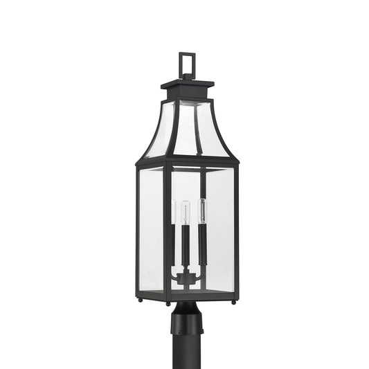 Emery 3-Light Outdoor Post Lantern - Matte Black