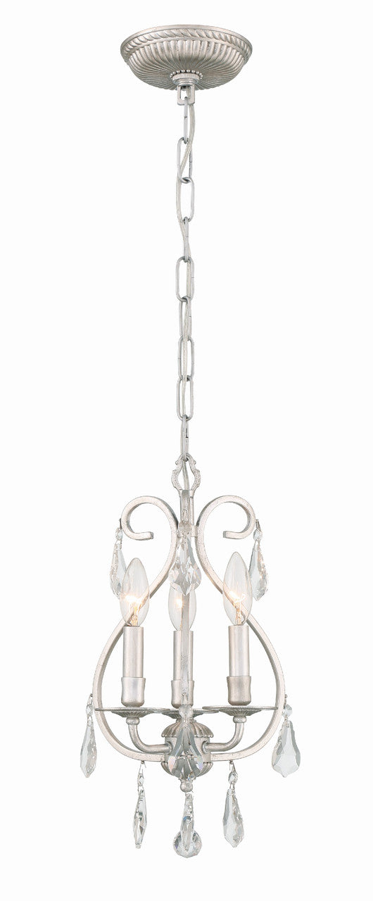 Crystorama Ashton Mini Chandelier Olde Silver