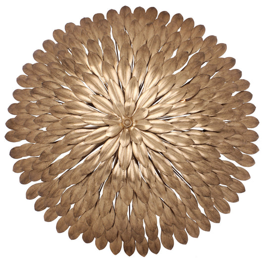 Crystorama Broche Flush Mount Antique Silver