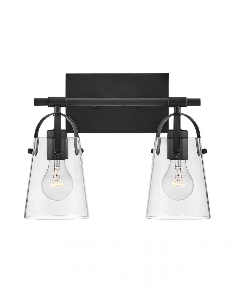 Hinkley Foster Bath Vanity Light Black, Steel