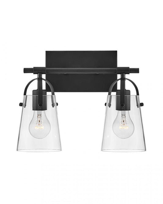 Hinkley Foster Bath Vanity Light Black, Steel