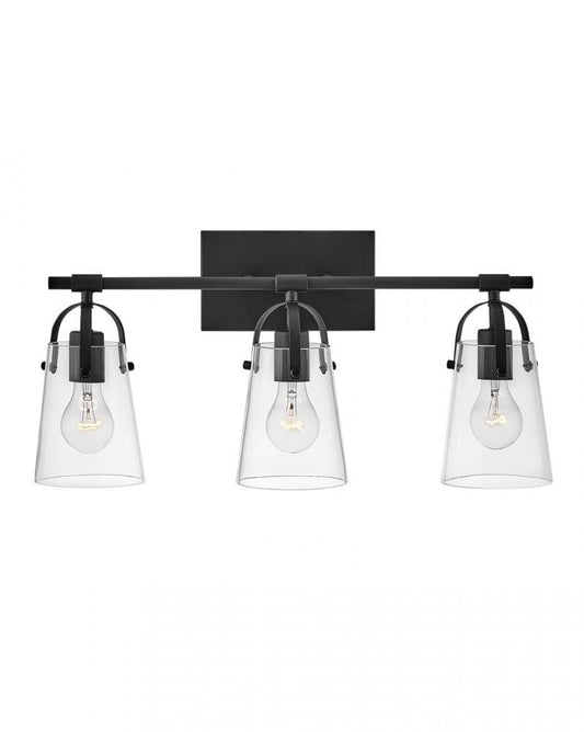 Hinkley Foster Bath Vanity Light Black, Steel