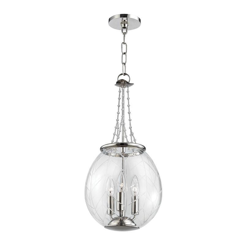 Hudson Valley Pierce Pendant Polished Nickel