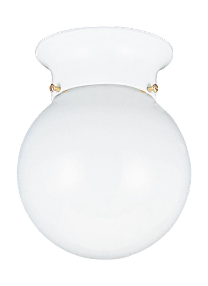 Generation Lighting Tomkin One Light Ceiling Flush Mount White