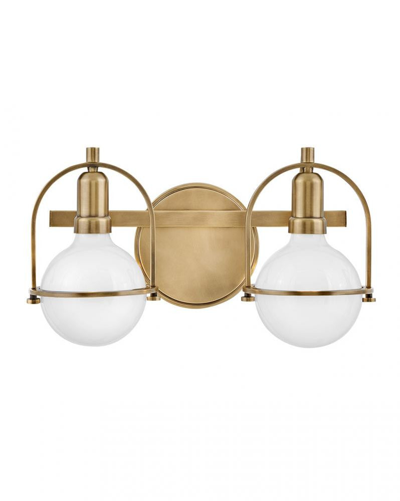 Hinkley Somerset Bath Vanity Light Brass, Steel, Heritage Brass