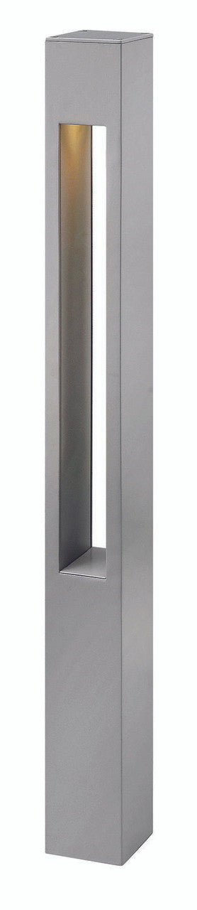 Hinkley Atlantis LED Outdoor Landscape Bollard Light Titanium