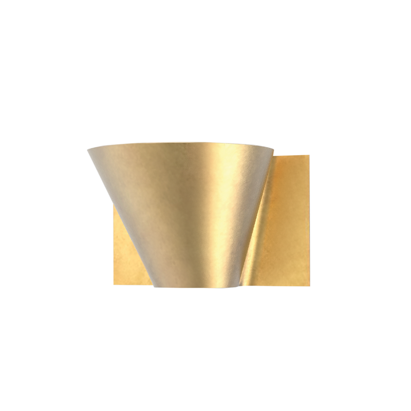 Hudson Valley Reeve Wall Sconce Vintage Gold Leaf