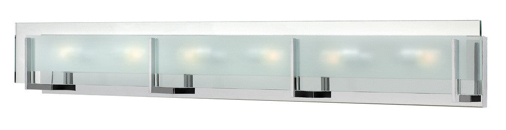 Hinkley Latitude Bath Vanity Light Chrome, Steel