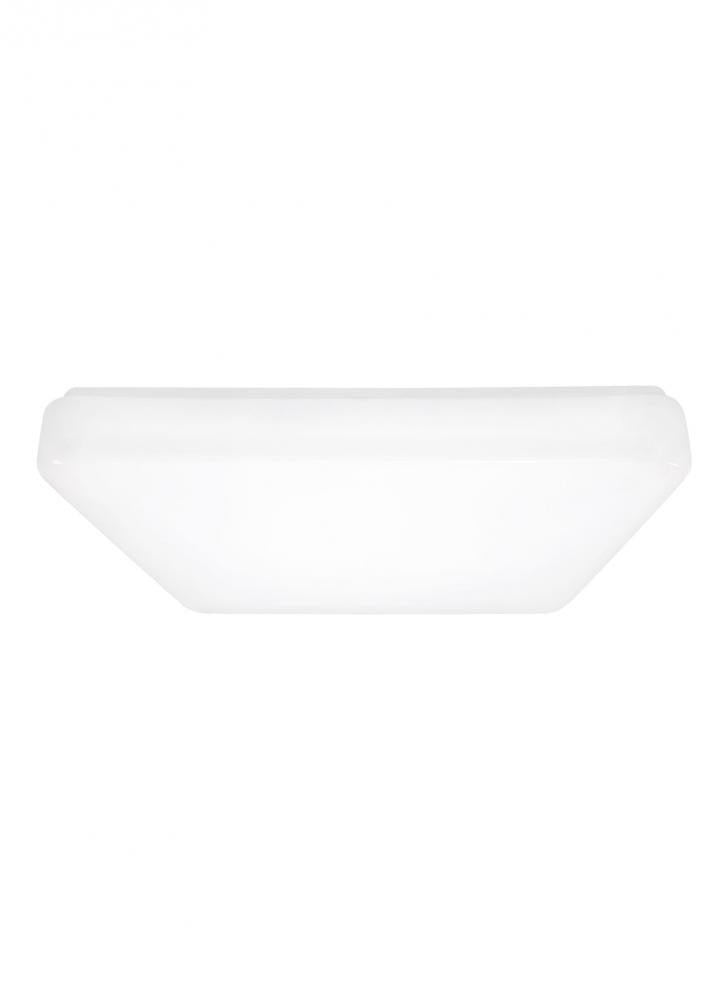 Generation Lighting Vitus Large LED Square Ceiling Flush Mount White