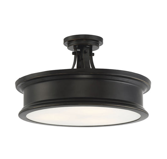 Savoy House Watkins Semi-Flush Mount Classic Bronze