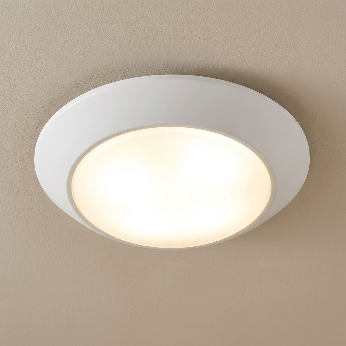 6-in LED Disc Light in Matte Black