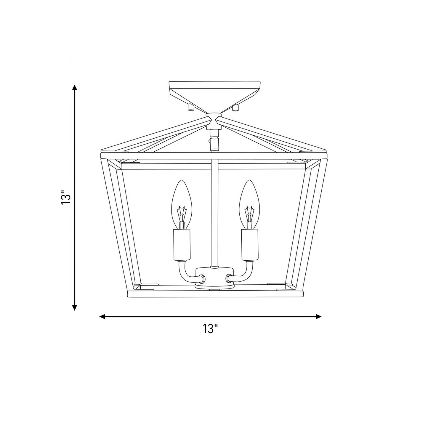 Townsend 4-Light Ceiling Light in Classic Bronze