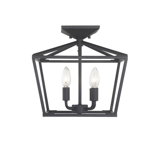 Savoy House Townsend 4-Light Semi-Flush Mount Matte Black