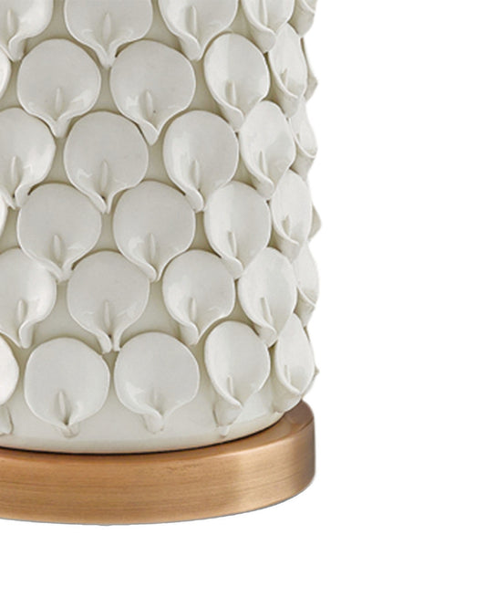 Calla Lily White Table Lamp Currey and Company 6000-0067