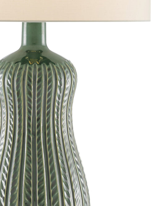 Mamora Green Table Lamp, Currey and Company 6000-0673