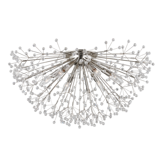 Hudson Valley Dunkirk Semi-Flush Mount Polished Nickel