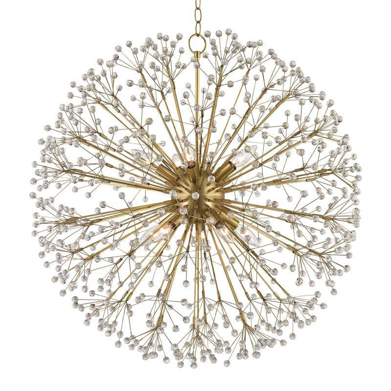 Hudson Valley Dunkirk Chandelier Antique Brass