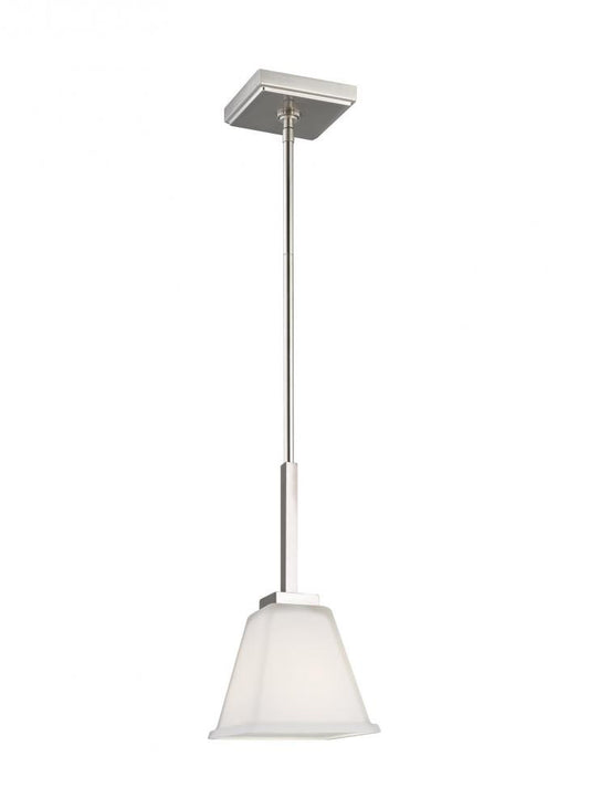 Generation Lighting Ellis Harper One Light Mini-Pendant Brushed Nickel