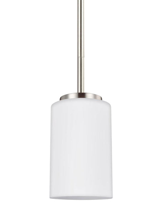 Generation Lighting Oslo One Light Mini-Pendant Brushed Nickel