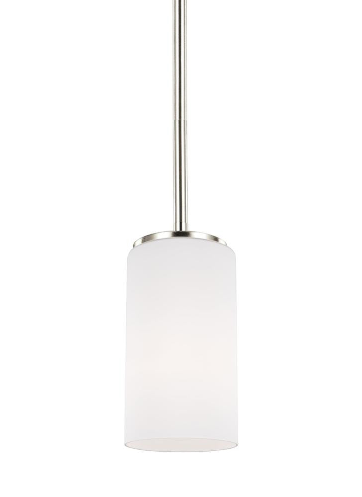 Generation Lighting Alturas One Light Mini-Pendant Brushed Nickel