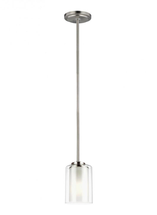 Generation Lighting Elmwood Park One Light Mini-Pendant Brushed Nickel