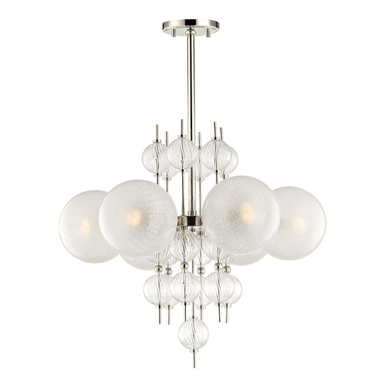 Hudson Valley Calypso Chandelier Polished Nickel