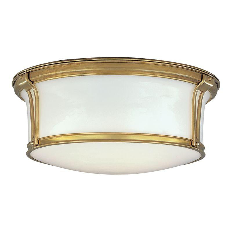 Hudson Valley Newport Flush Mount Antique Brass