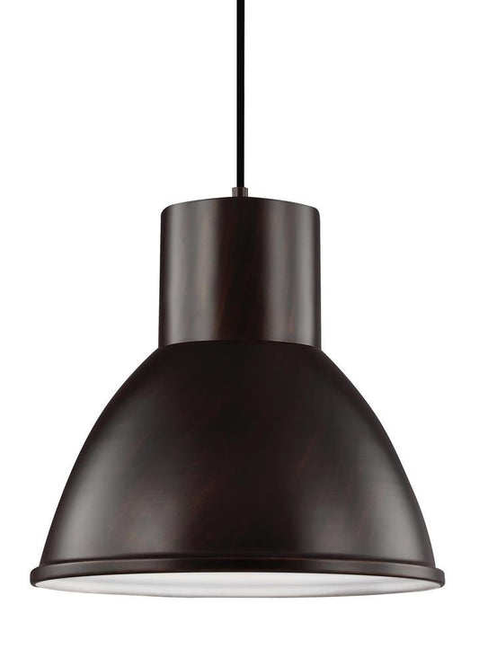 Generation Lighting Division Street One Light Pendant Bronze
