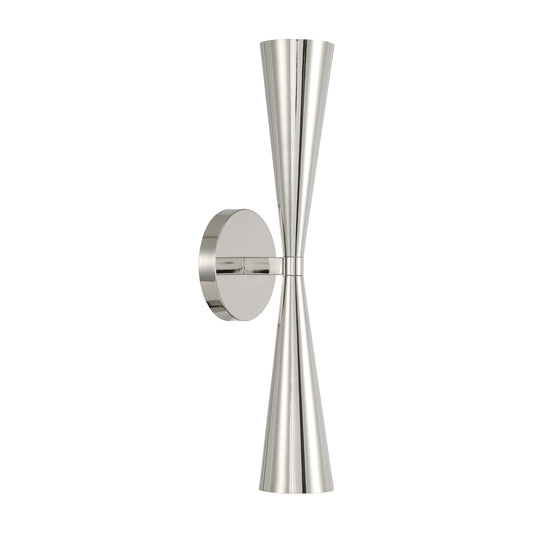 Capital Levi Dual Sconce - Polished Nickel