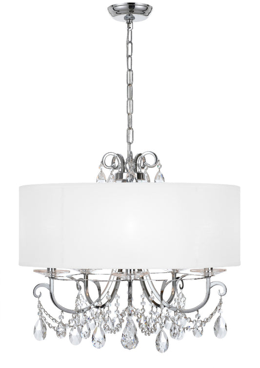 Crystorama Othello 5 Light Chandelier Polished Chrome