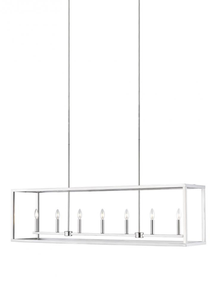 Generation Lighting Moffet Street Long Seven Light Island Pendant
