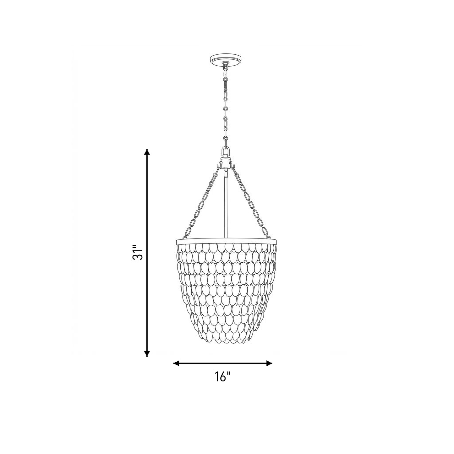 Catalan 4-Light Pendant